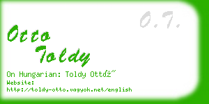 otto toldy business card